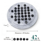 Marble Peg Solitaire Board Game – Single Player 10" Board Game for Adult