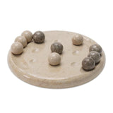 Marble Tic Tac Toe Board Game - 6" Natural Stone Board Game for Coffee Table, Home Décor & Gifts