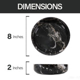 Marble Serving Bowl - Natural Stone Fruit Bowl in 8" for Kitchen, Dining Table, Entryway & Home Décor | Earthen Crafts