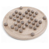 Marble Peg Solitaire Board Game – Single Player 10" Board Game for Adult