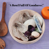 Marble Serving Bowl - Natural Stone Fruit Bowl in 8" for Kitchen, Dining Table, Entryway & Home Décor | Earthen Crafts
