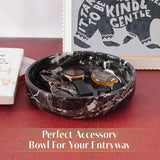 Marble Serving Bowl - Natural Stone Fruit Bowl in 8" for Kitchen, Dining Table, Entryway & Home Décor | Earthen Crafts