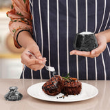 Marble Salt Cellar with Lid & Spoon - 3" Handmade Spice & Sugar Jar | Earthen Crafts