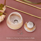 Marble Salt Cellar with Lid & Spoon - 3" Handmade Spice & Sugar Jar | Earthen Crafts