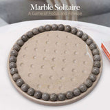 Marble Peg Solitaire Board Game – Single Player 10" Board Game for Adult