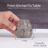 Marble Salt and Pepper Shakers Set of 2 for Kitchen Countertop - Marble Seasoning Holder Set | Earthen Crafts