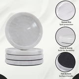 Marble Coasters Set of 4 - Drink Coasters for Coffee, Wine & Beer | Natural Stone Coasters for Kitchen & Office Table