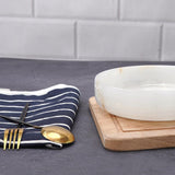 Marble Serving Bowl - Natural Stone Fruit Bowl in 8" for Kitchen, Dining Table, Entryway & Home Décor | Earthen Crafts
