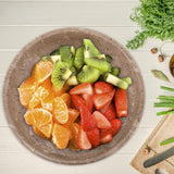 Marble Serving Bowl - Natural Stone Fruit Bowl in 8" for Kitchen, Dining Table, Entryway & Home Décor | Earthen Crafts