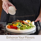 Marble Salt and Pepper Shakers Set of 2 for Kitchen Countertop - Marble Seasoning Holder Set | Earthen Crafts