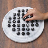 Marble Peg Solitaire Board Game – Single Player 10" Board Game for Adult