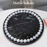 Marble Peg Solitaire Board Game – Single Player 10" Board Game for Adult