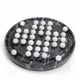 Marble Peg Solitaire Board Game – Single Player 10" Board Game for Adult