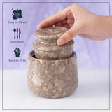 Marble Butter Keeper 4.25" - French Butter Crock for Home & Kitchen Countertop Storage | Earthen Crafts