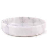 Marble Serving Bowl - Natural Stone Fruit Bowl in 8" for Kitchen, Dining Table, Entryway & Home Décor | Earthen Crafts