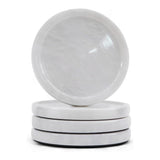 Marble Coasters Set of 4 - Drink Coasters for Coffee, Wine & Beer | Natural Stone Coasters for Kitchen & Office Table