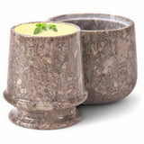 Marble Butter Keeper 4.25" - French Butter Crock for Home & Kitchen Countertop Storage | Earthen Crafts