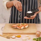 Marble Salt Cellar with Magnetic Swivel Lid - 3" Handmade Salt, Sugar & Spice Container for Kitchen Counter