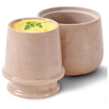 Marble Butter Keeper 4.25" - French Butter Crock for Home & Kitchen Countertop Storage | Earthen Crafts
