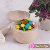 Marble Salt Cellar with Magnetic Swivel Lid - 3" Handmade Salt, Sugar & Spice Container for Kitchen Counter