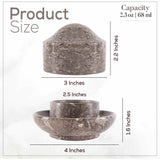 Mini Marble Butter Dish with Lid – French Butter Keeper Crock for Countertop Storage | Earthen Crafts