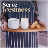 Marble Butter Keeper 4.25" - French Butter Crock for Home & Kitchen Countertop Storage | Earthen Crafts