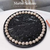 Marble Peg Solitaire Board Game – Single Player 10" Board Game for Adult