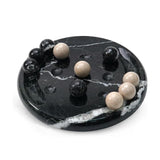 Marble Tic Tac Toe Board Game - 6" Natural Stone Board Game for Coffee Table, Home Décor & Gifts