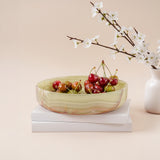 Green Bowl With Cherries 