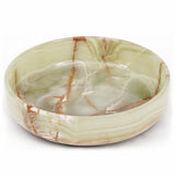 Marble-Patterned Bowl on a White Background