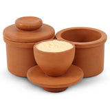 Terracotta butter keeper for storing fresh butter