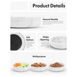 Marble Bowl With Felt Bottom, Wider Opening, and Multipurpose Use.