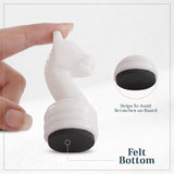 Soft felt base protects the board while allowing smooth, quiet moves.